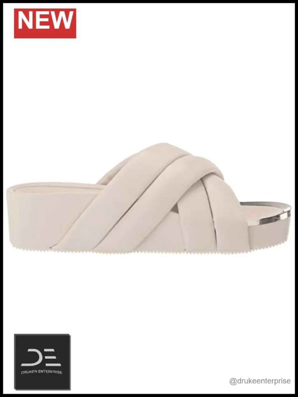 Criss Cross Platform Wedge Sandals Open Toe Ankle Strap Slip On Women